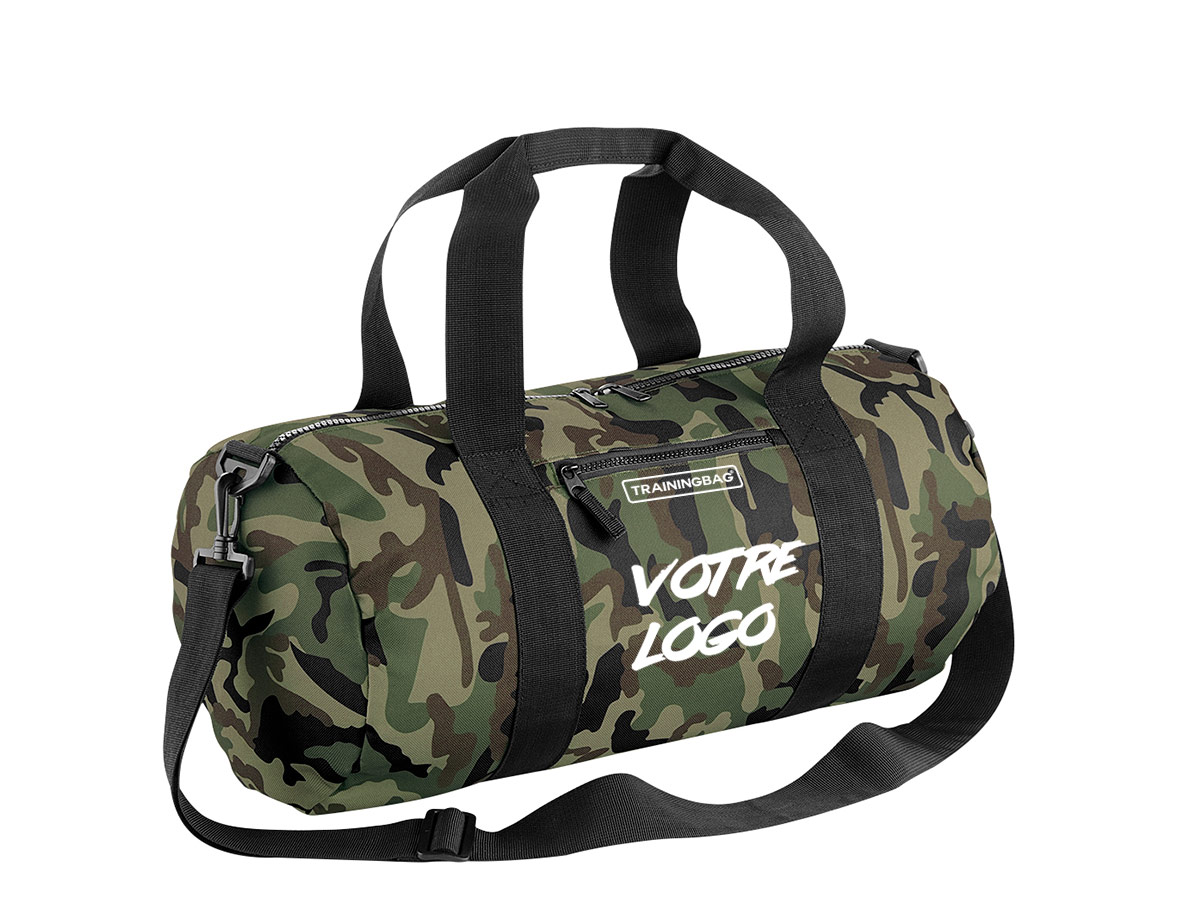 Personnalisation sac sport TrainingBag® avec votre logo TrainingBag® personnalisez camo vert